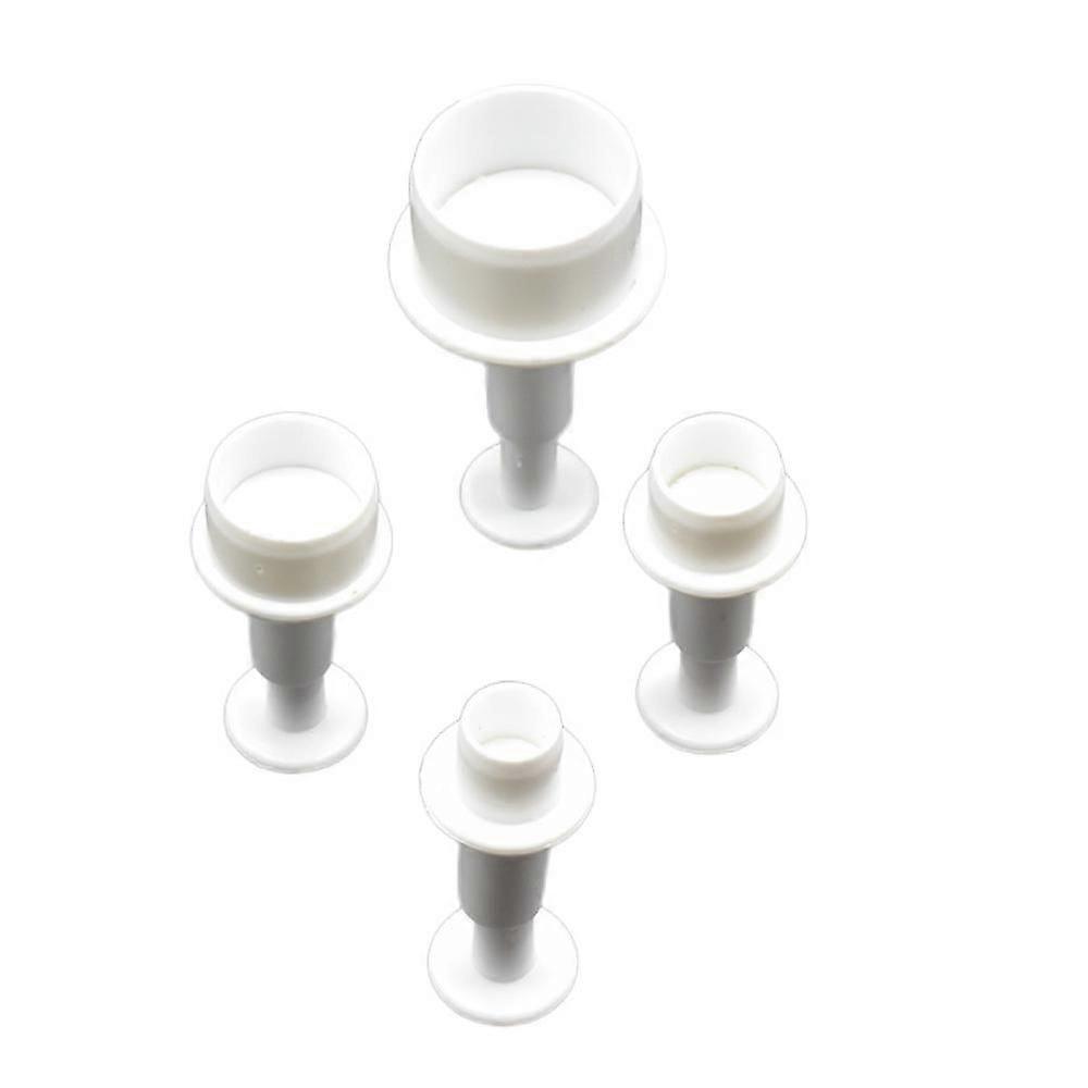 Sphtoeo a Set of 4pcs Round Circle Cake Biscuit Cookies Mold Cutter Plunger Fondant Sugarcraft Icing Decorating