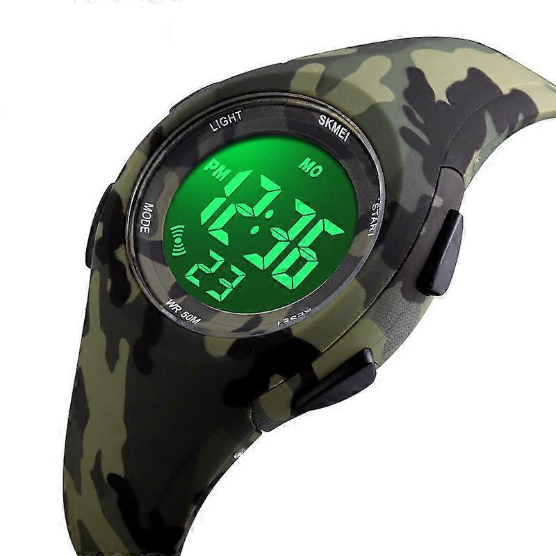 Luminous 50m Waterproof Alarm Chrono Calendar Stop Watch Children Digital Watch