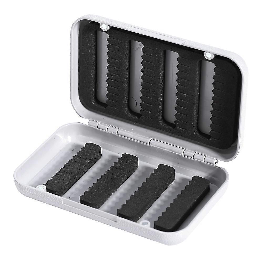 Durable Plastic Fishing Tackle Lures Bait Hook Storage Case (white small)