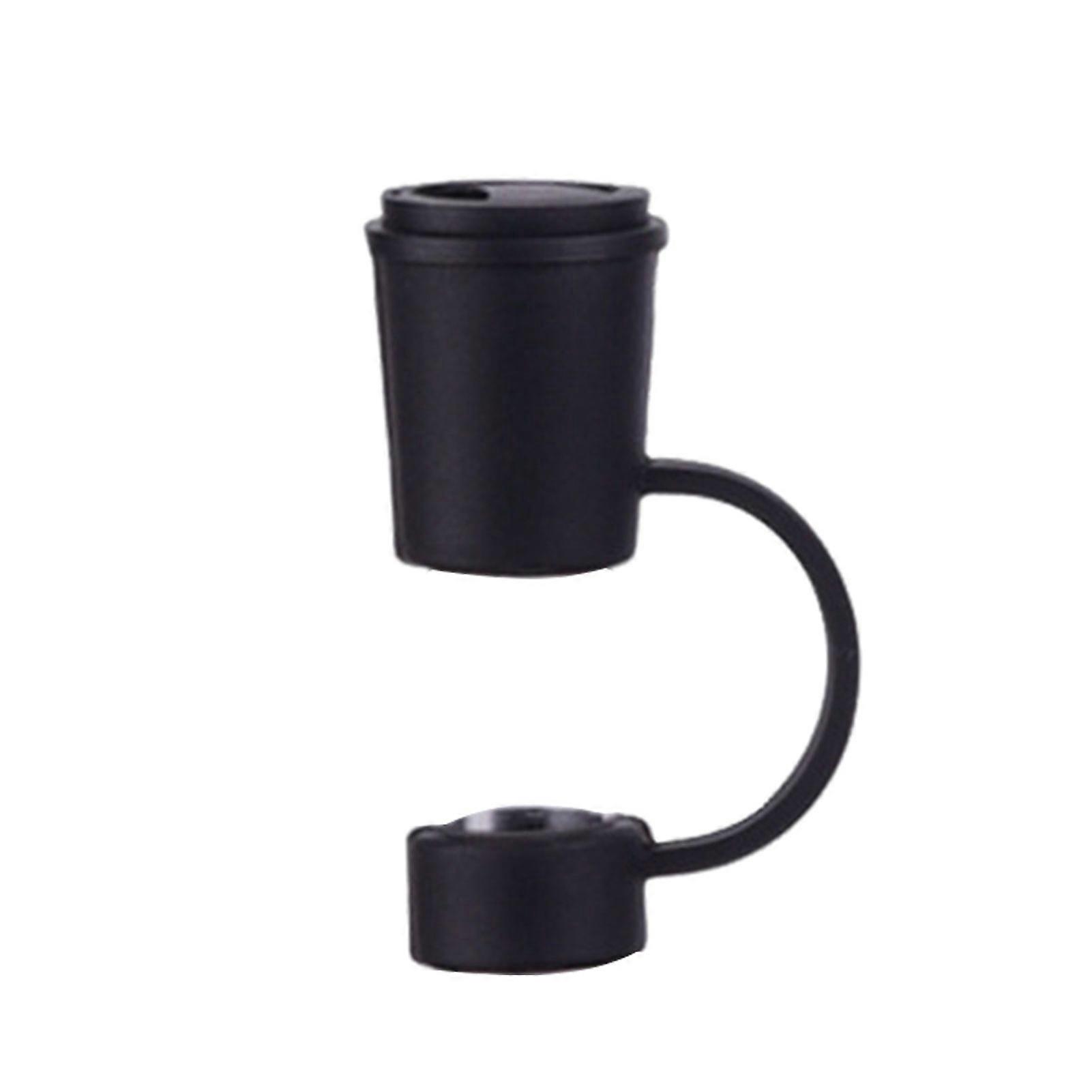 12MM Straw Cover Food Grade Plastic Reusable Dust-proof Solid Color Mini Universal Glass Straw Tip Plug Topper Protector Kitchen Supplies
