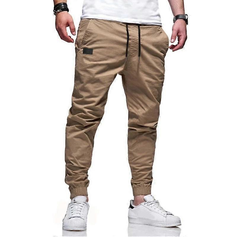 Casual Thin Men's Solid Colour Popular Sports Trend Trousers Men's Drawstring Trousers
