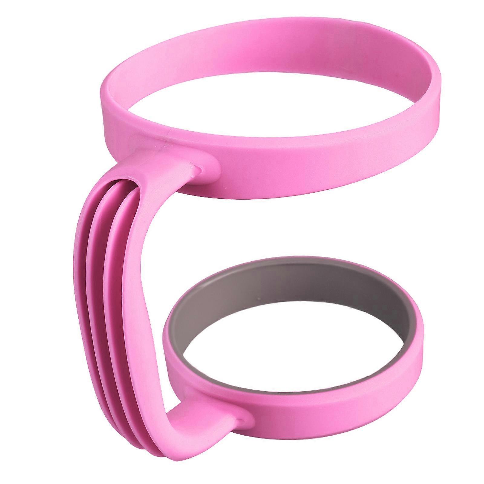 30oz Tumblers Holders With Double Rings Portable Ergonomic Tumblers Handle Accessory For 30oz Cups Perfect For Outdoors  Pink.