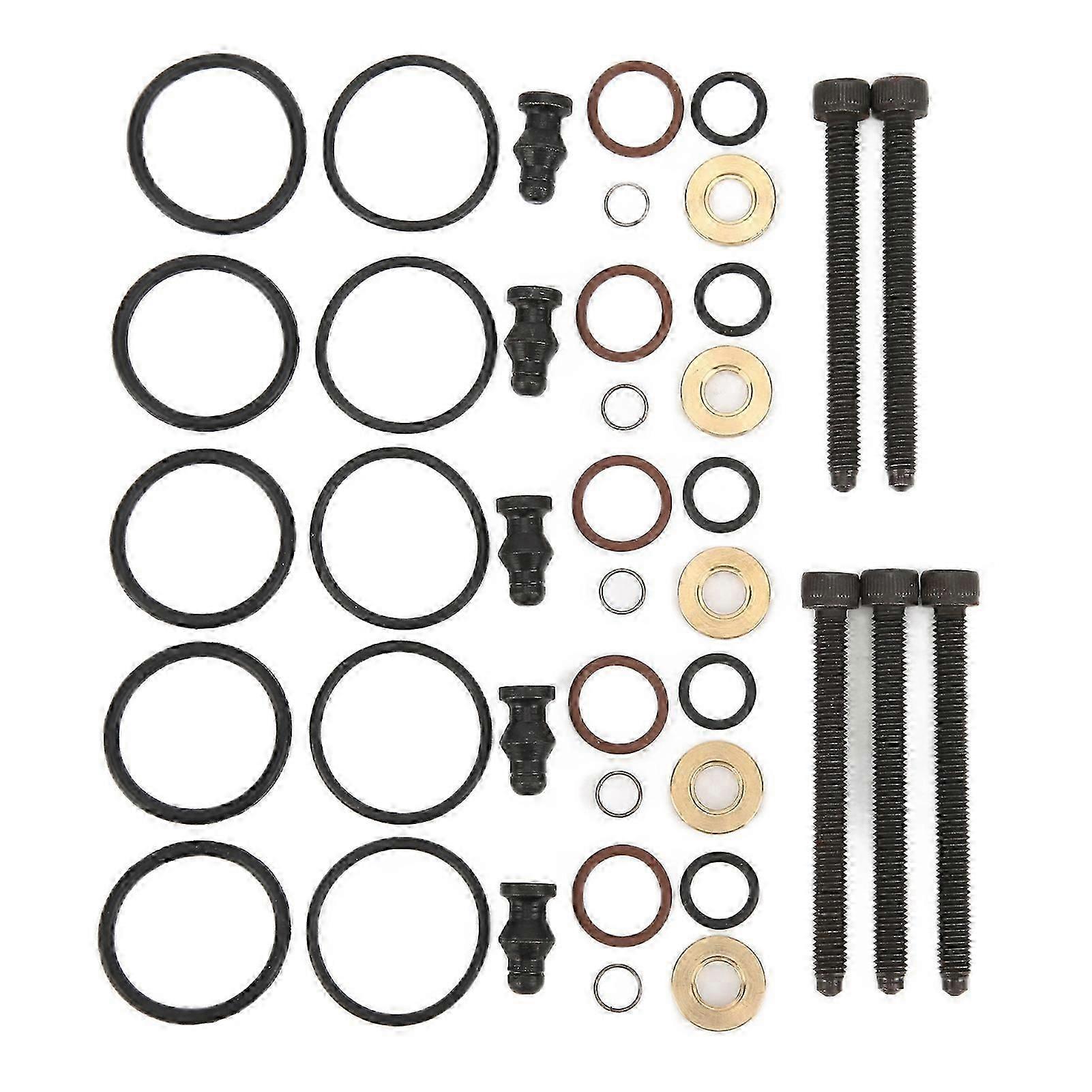 4pcs Injector Screws Bolts Set 038103385a Iron Black Replacement For A3 Cabriolet 20082009