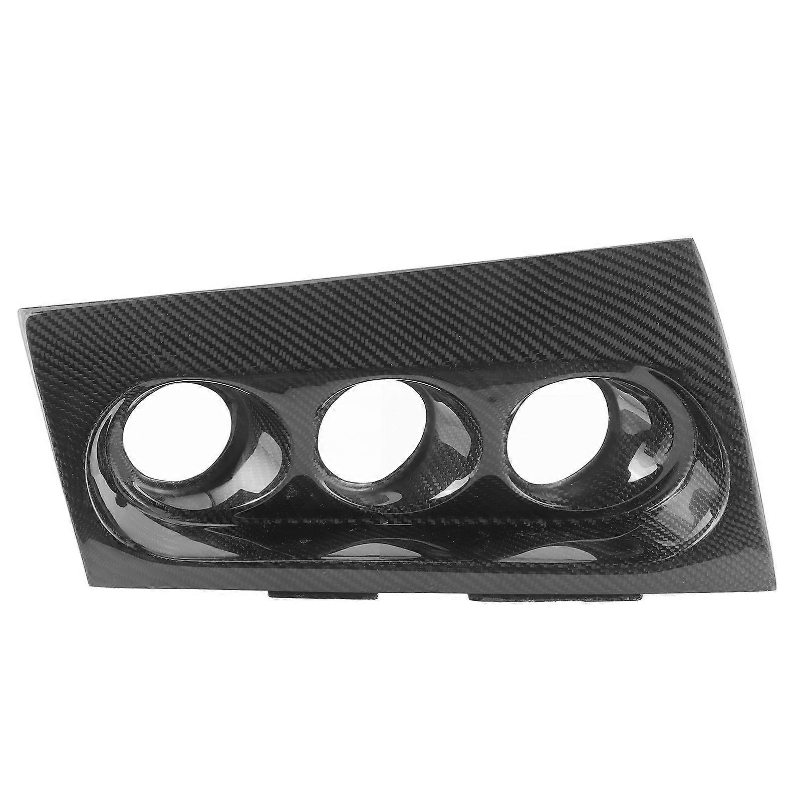 Garniture décorative de tableau de bord en fibre de carbone pour Mitsubishi Lancer Evolution X 2008-2012 (conduite à droite)
