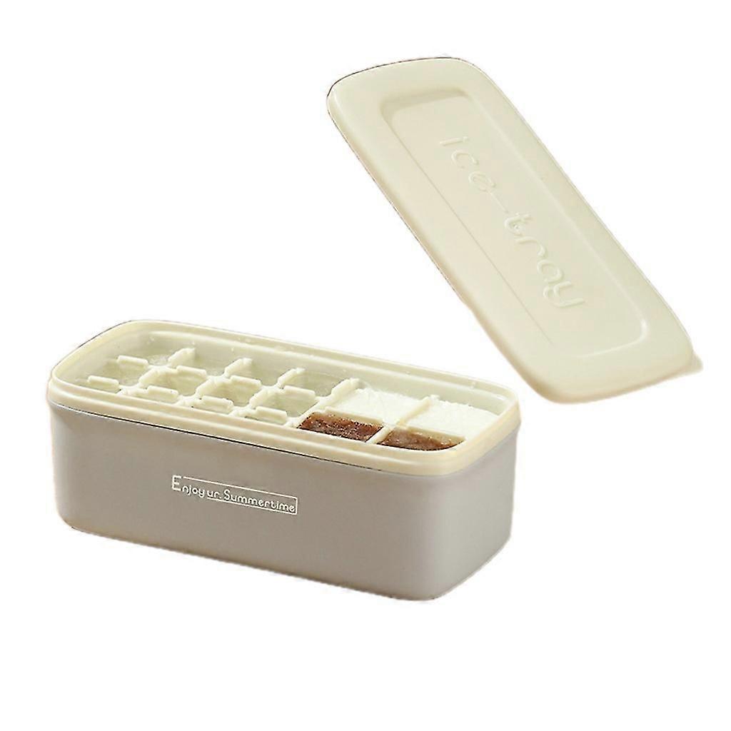 Silicone Easy-release And Flexible Ice Tray Ice Block Mold white