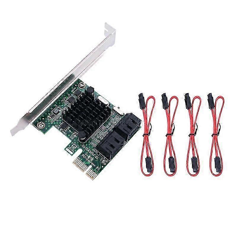 4 Port PCIE to Sata III Expansion Card PCI Express 1X to Sata 3.0 Adapter Board