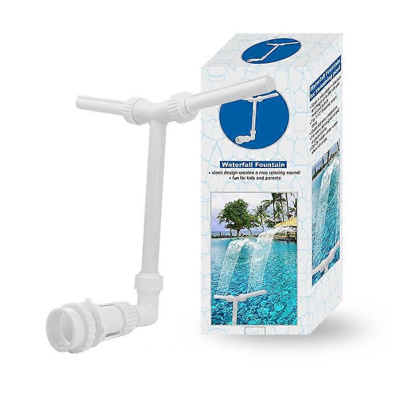 Adjustable Pool Waterfall Fountain Spray Head - Easy Install, 1.5'' Connector for Above/Inground Pools & Garden Fish Pond Fountain