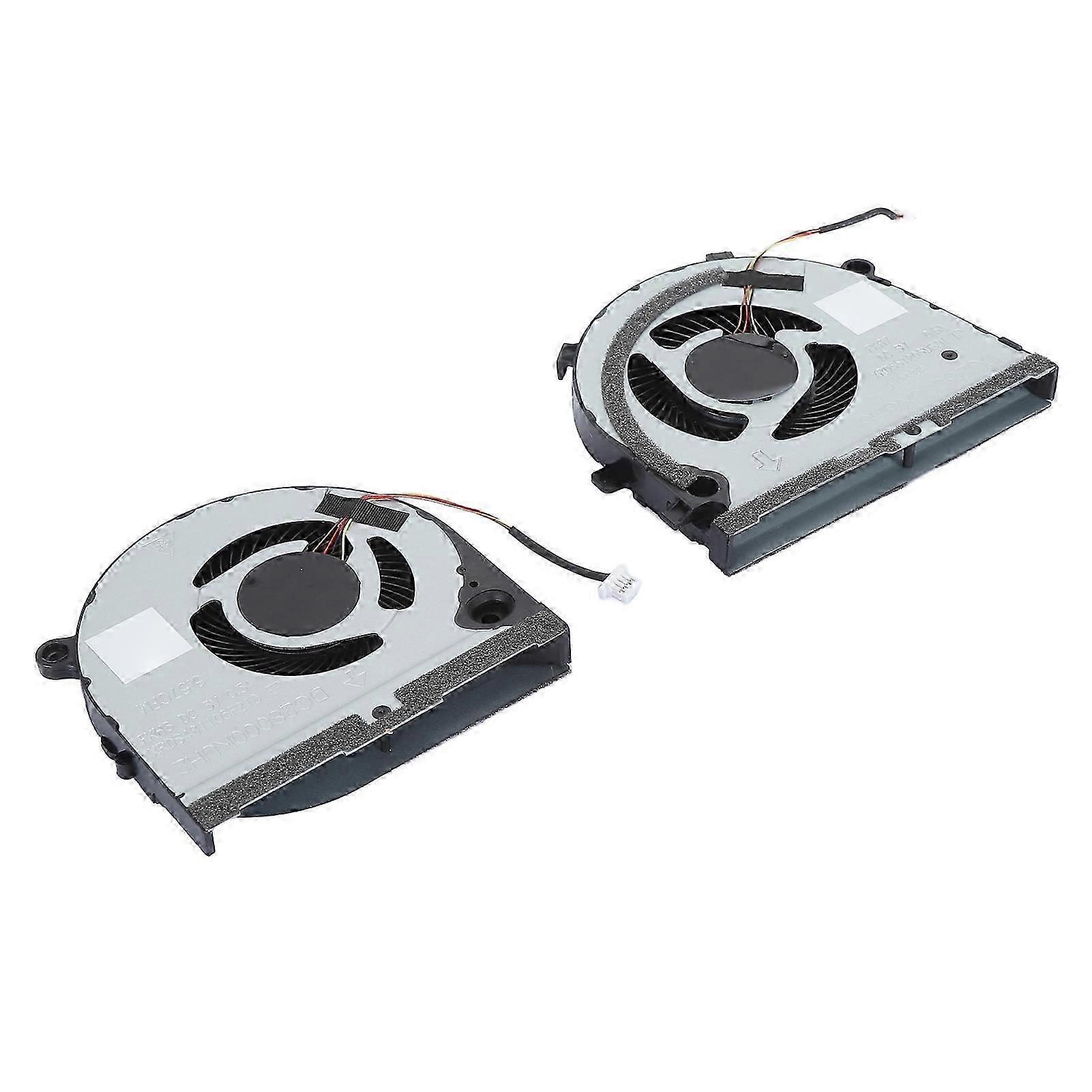 2pcs Laptop CPU GPU Cooling Fan Silent 4 Pin Laptop Cooling Fan Replacement for G3 3579 G3 3779 G5 5587 f26
