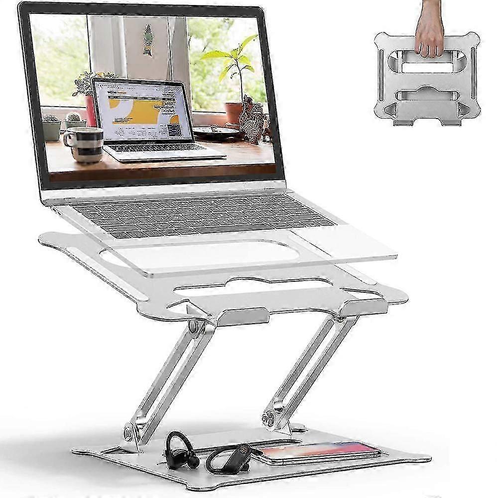 Adjustable Laptop Stand Riser For Desk(silver)