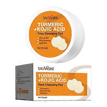 30 Count Kurkuma Reinigungspads für dunkle Flecken Kurkuma Kojic Peeling Pads Natürliche Kurkuma Gesichtsreinigungspads für die Gesichtsreinigung