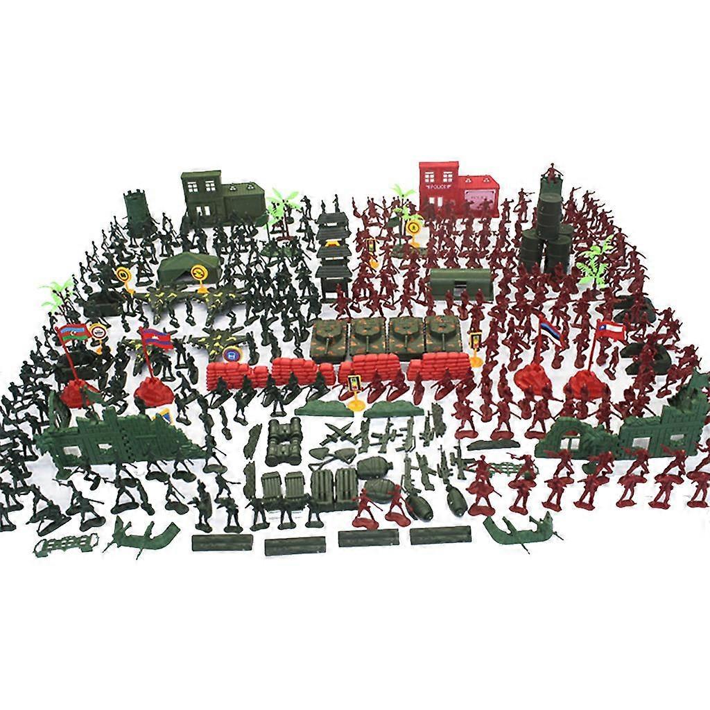 330pcs Set 4cm Army Men Action Figures with Accessory