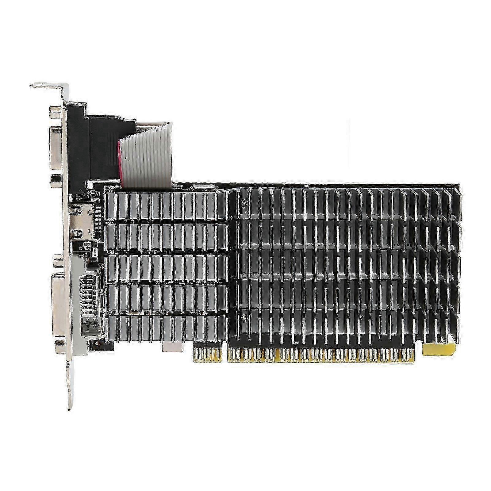 Karta graficzna GT710 4G GDDR3 Obsługa interfejsu multimedialnego DVI VGA HD 64-bitowa karta graficzna do gier o rozdzielczości 3840x2160 na komputer stacjonarny