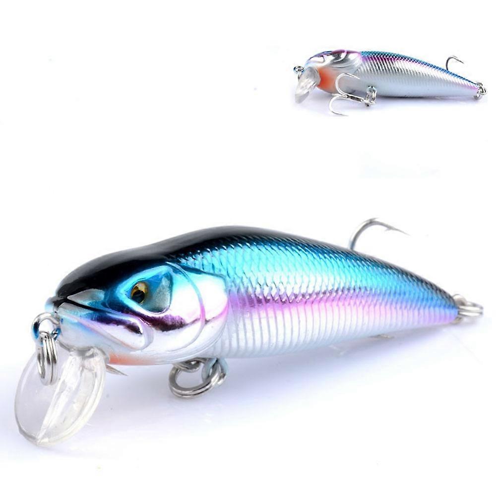 G31D 7.1cm 8g Plastic Minnow Lure Long Casting 3D Eyes Floating Bait with Hook-Style 6