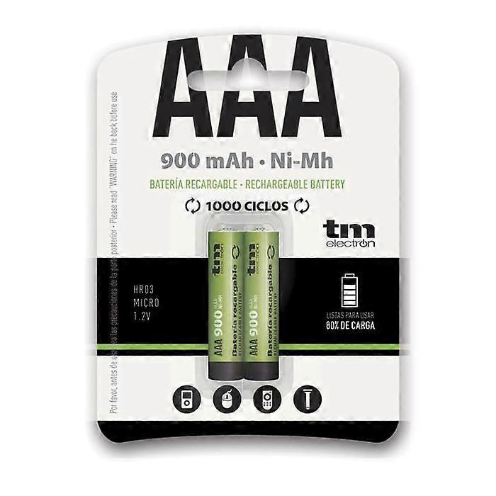 R03 Triple A Batterij - AAA 900mA Capaciteit 1.2V NiMh - BLISTER 2 stuks