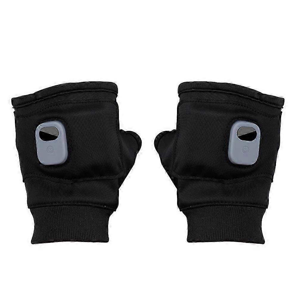 Fingerless Heated Gloves,Half-finger Gloves,Heated Gloves For Winter