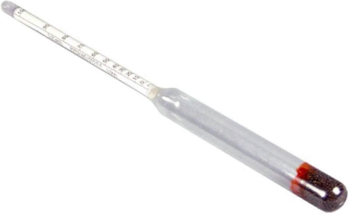 Alcohol meter 0-100 volume% hygrometer (without thermometer) Alcohol meter Alcohol tester Density meter, suitable for all spirits or distillates