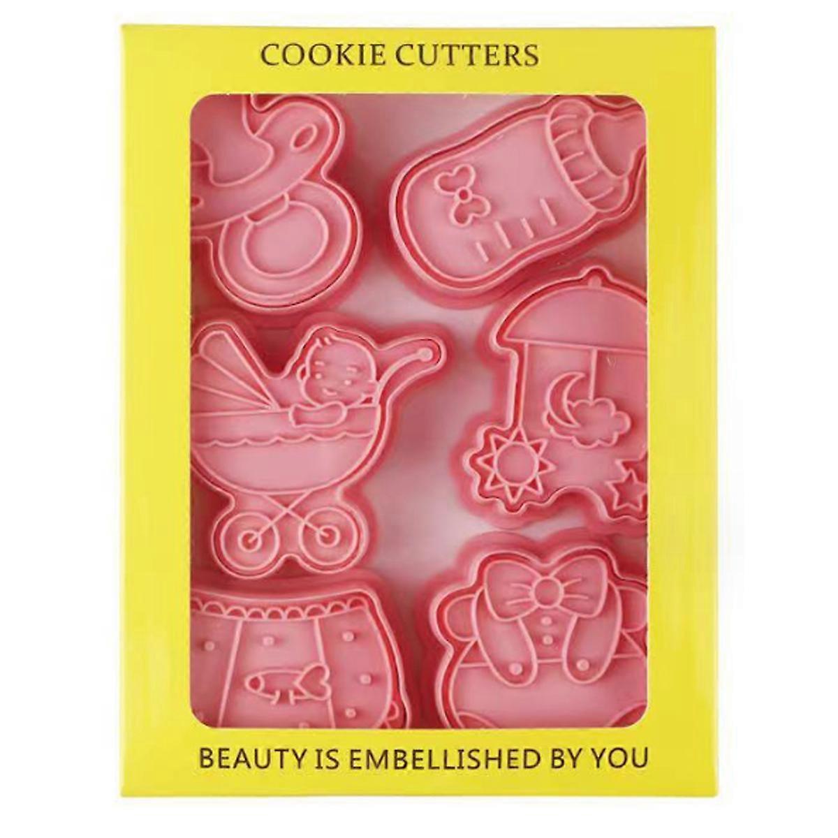 Cookie Cutter Set, 3D Surface, Food-grade PP Plastic