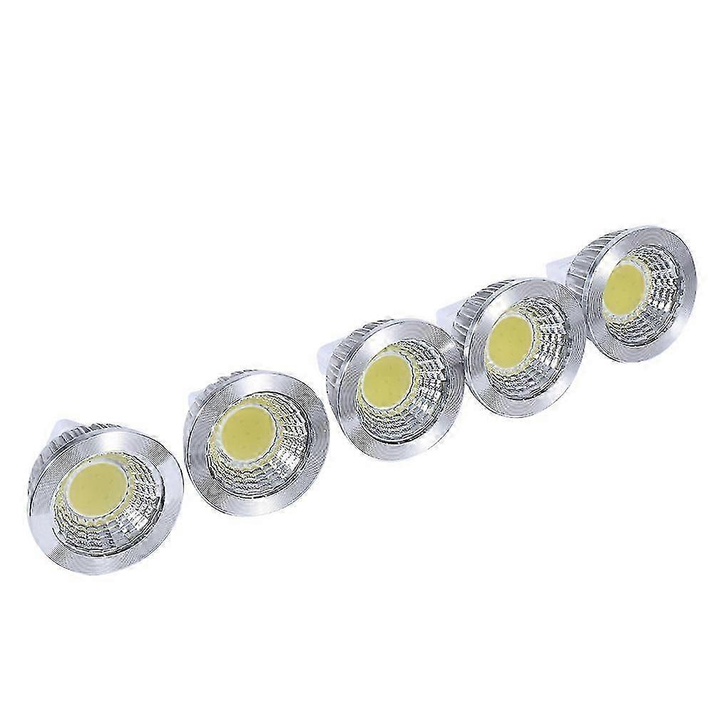 5pcs אולטרה בהיר led אולטרה בהיר led MR16 3w קריר יותר לבן COB אורות ספוט נורות