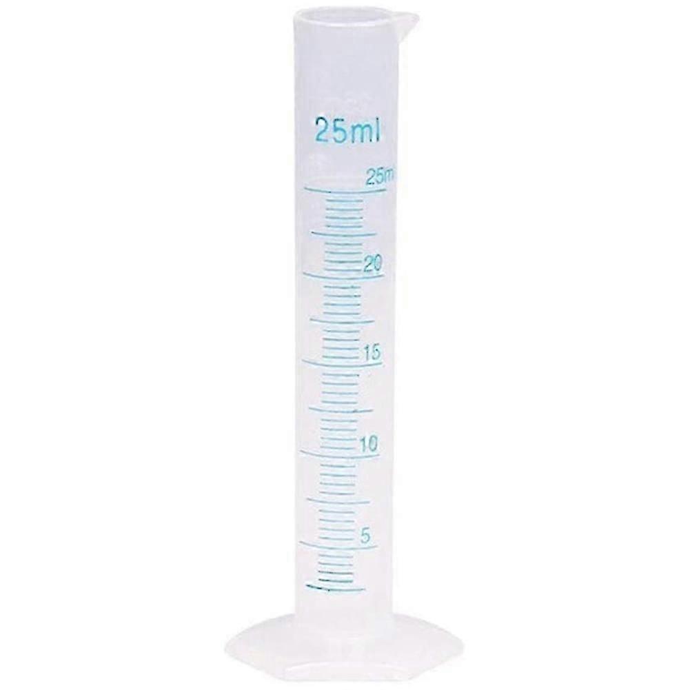 Measuring Cylinder Plastic Graduated Tube Tool for Lab(25Ml) JN