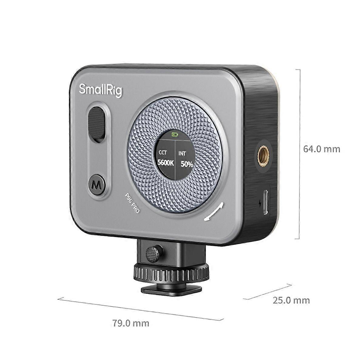 P96 Pro Mini LED Video Light, 2500-6500K Adjustable,A