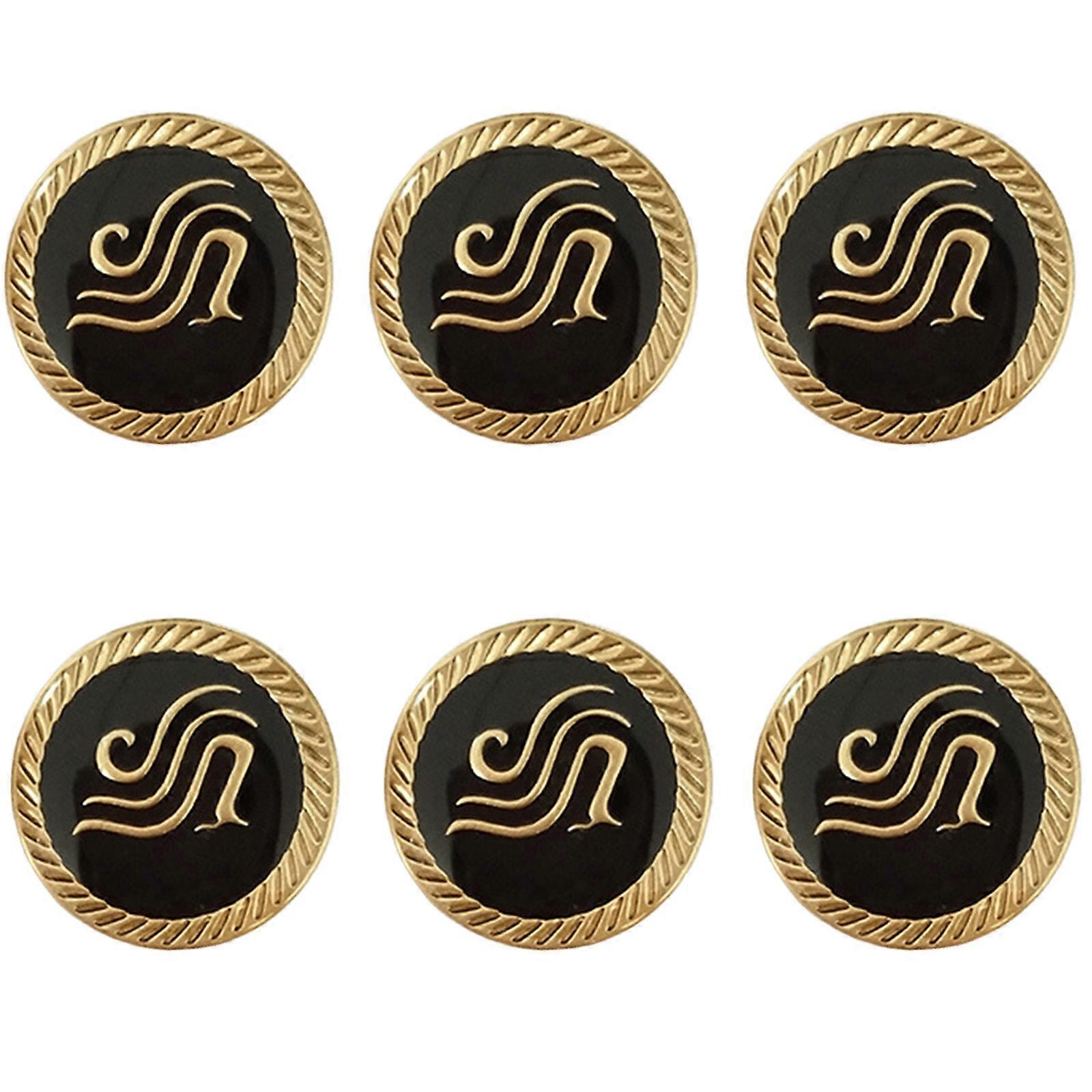 Mixed Sewing Buttons Easy Install Uniform Buttons Durability Uniform Suitable for Airline and Airport Academy Students