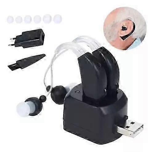 2 x High Power Rechargeable Amplified Hearing Aids