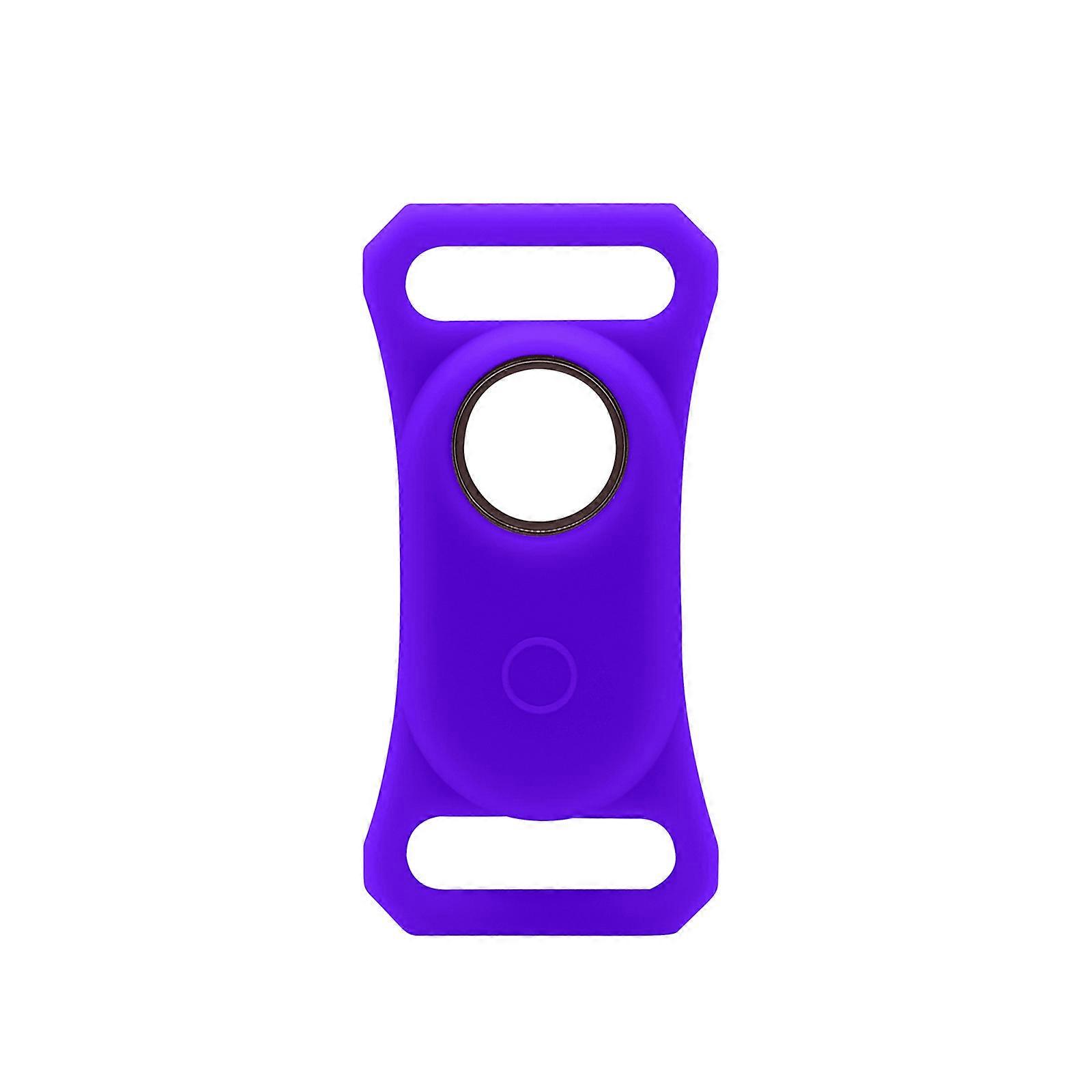 Pet Locator Protective Cover Shockproof Silicone Case Washable Housing Shells Anti-lost Protector for Smarttag 2 Tracker Purple blue