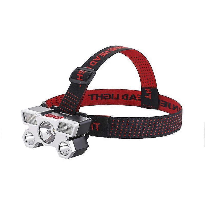 USB Rechargeable 5LED Headlamp with Built-in Battery Portable Work Light for Fishing and Camping Heast Portable Work Light