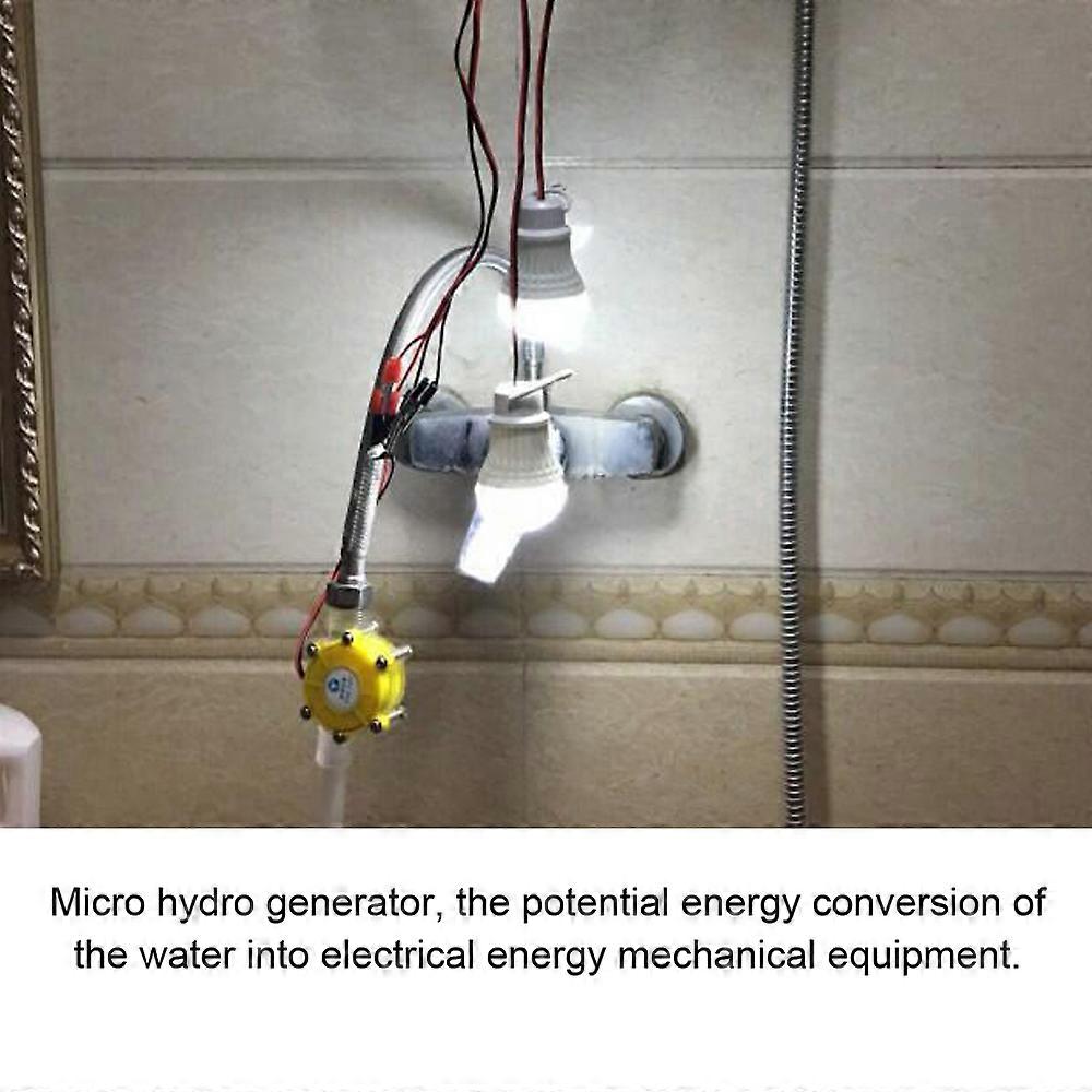 Mini Stable Waterflow Pump Charge Generator Hydroelectric Hydro Tap DIY
