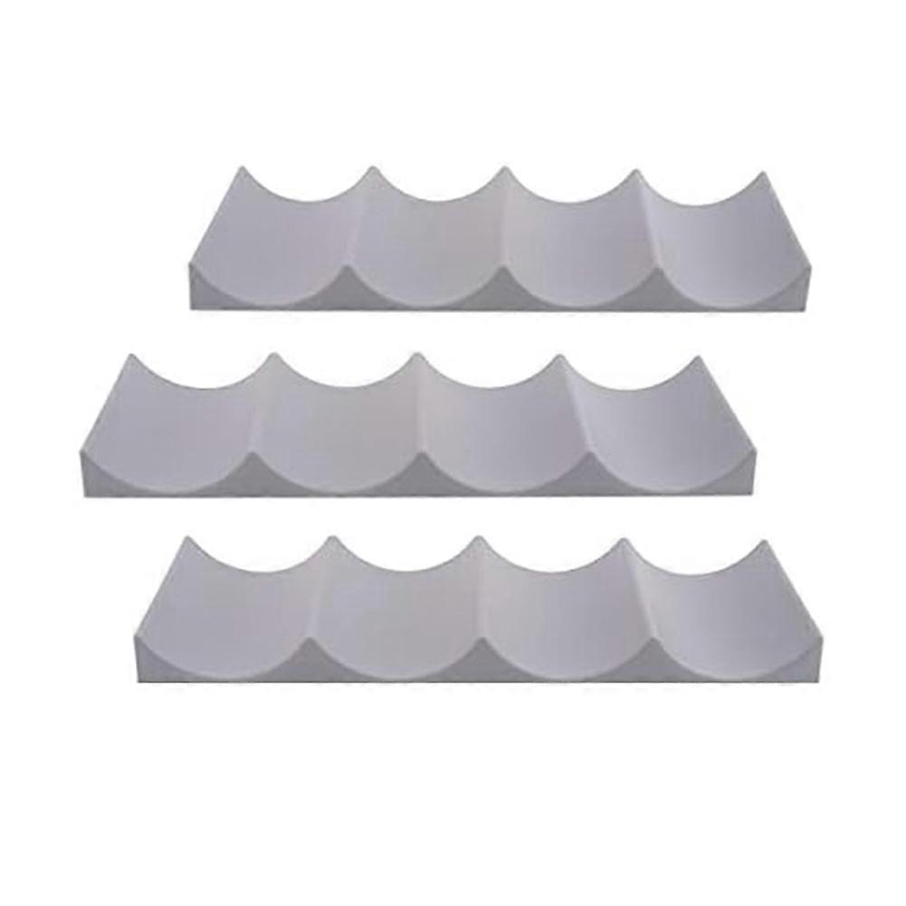 3Pcs Red Wine Display Stacking Bottle Rack for Kitchen Bar el,Gray
