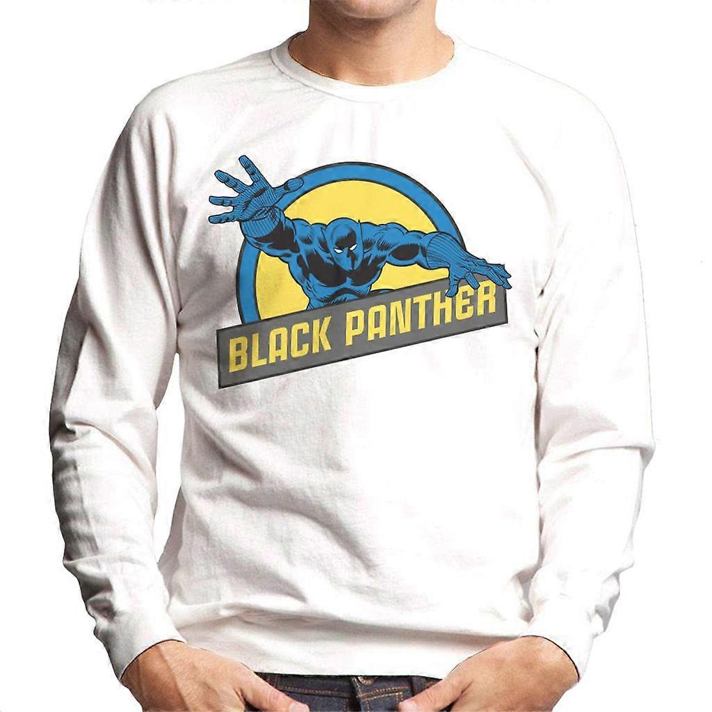 Marvel Black Panther Silver Age Comic Book Logo Men's Sweatshirt