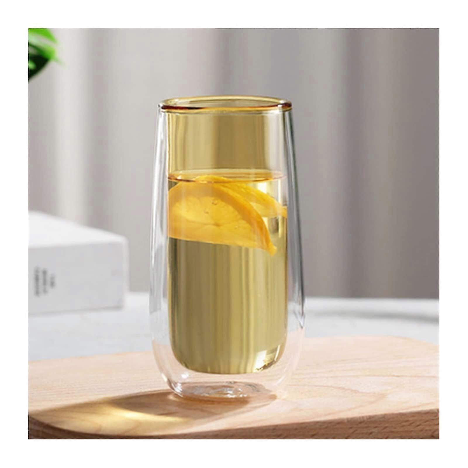 3 pcs Double Layer Glass Tumblers for Drinking Household Use 230ml