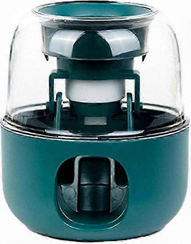 Wall Mounted No Drill Toothpaste Dispenser for Bathroom, Automatic Green