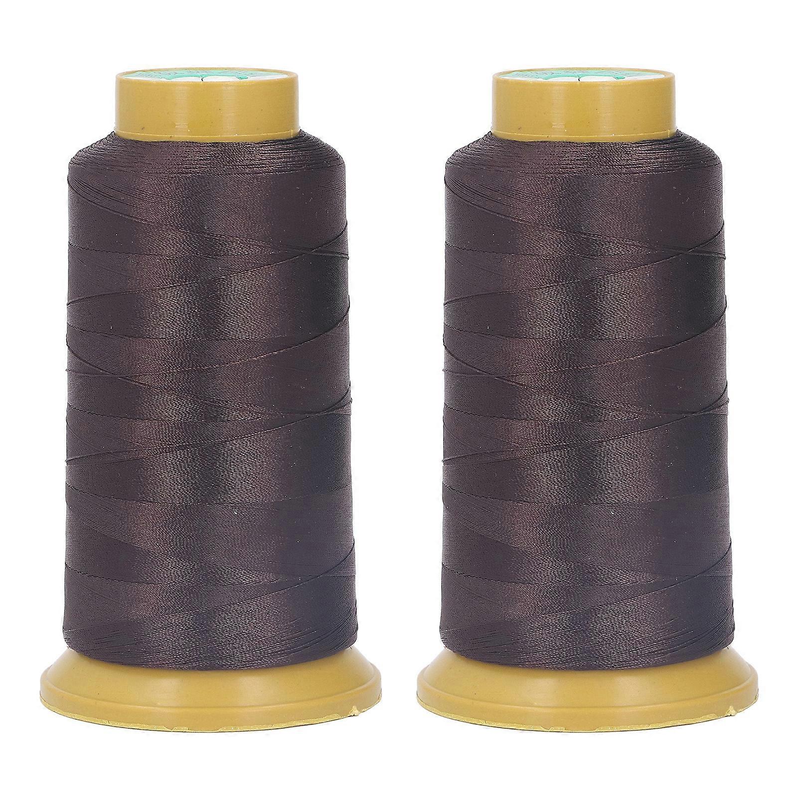 2pcs Sewing Thread Cones High Tensile Strength Prevent Breakage 3 Strand Quilting Sewing Thread Spools 2187 Yards Each