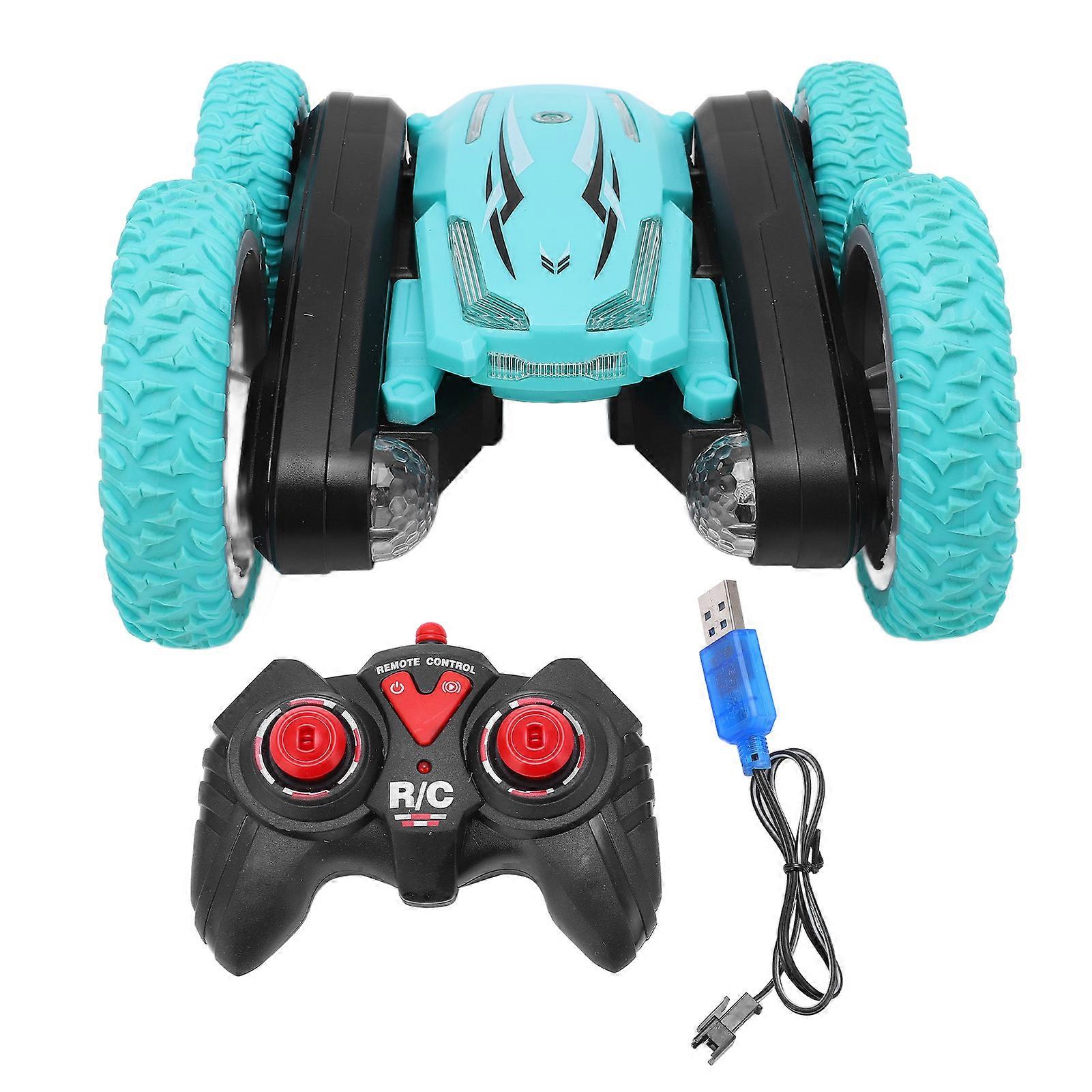 Ferngesteuertes Auto 2,4 GHz Doppelseitiges 360° rollendes rotierendes Stuntauto mit Lichtern