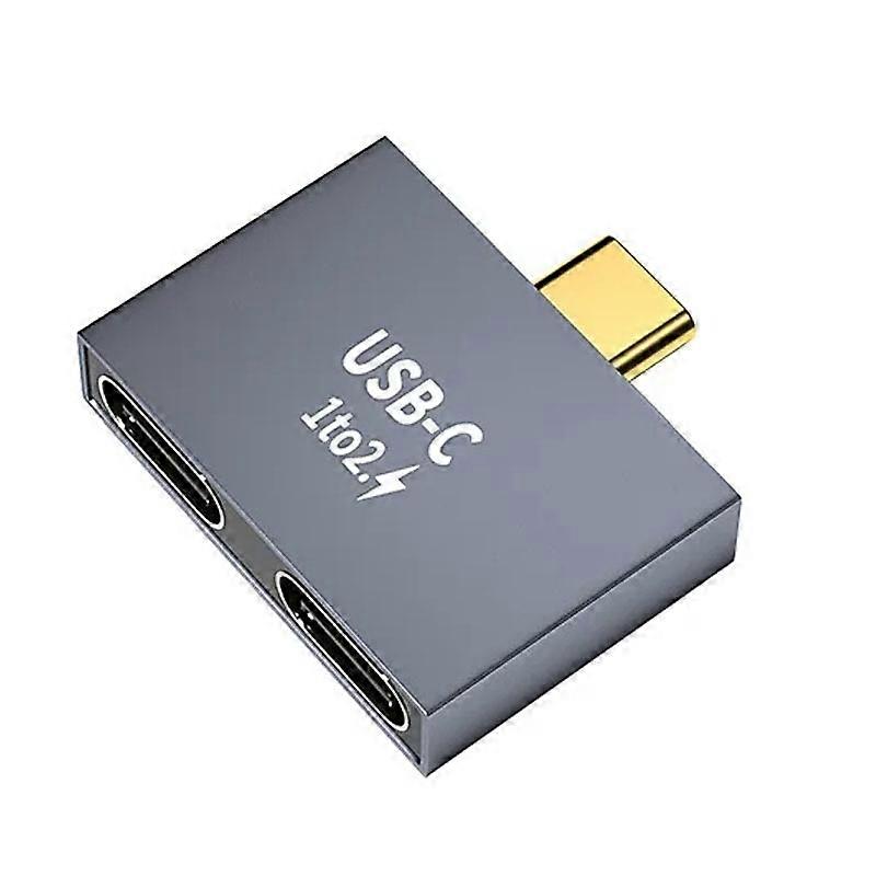 Type-C Docking Station Computer Charging Data Port Power Adapter 2 x Type-C Female to Type-C Male