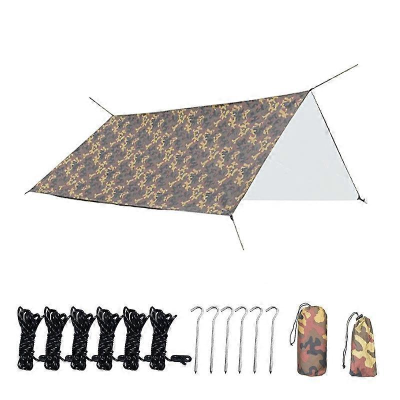 3X5m Waterproof Tent Tarp Square Canopy Polyester Sunshade Floor Mat