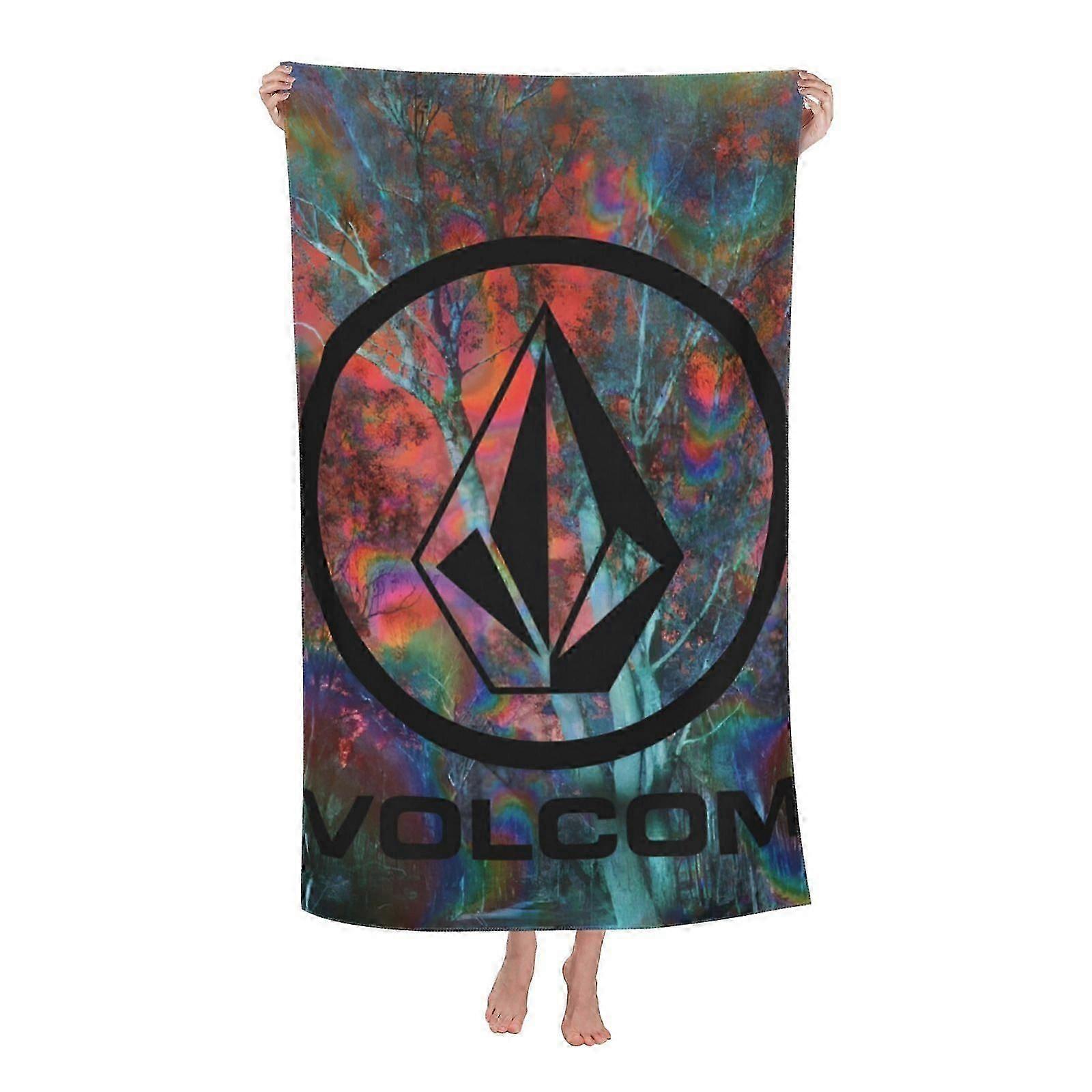 Volcom-4 Serviette de bain Serviettes unisexes Serviette de mode Serviettes de plage en fibre superfine-DW705