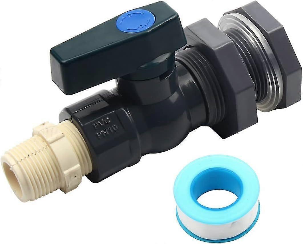 برميل صنبور PVC حديقة المطر برميل صنبور كيت خرطوم محول لأحواض السمك وحمامات السباحة (1 "/ ND25) F6t6qUBPll