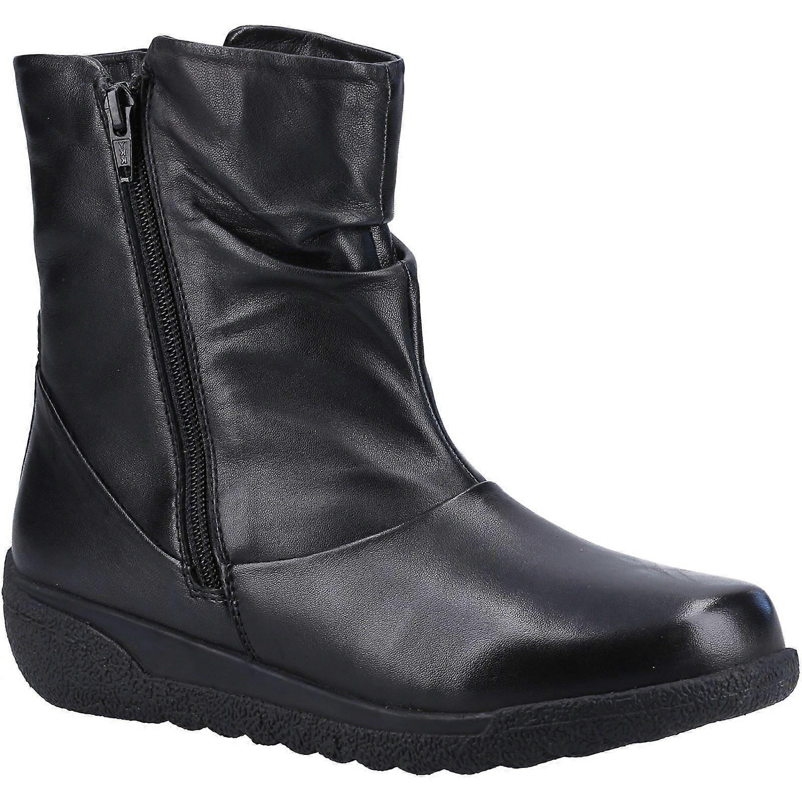 Fleet & Foster Brecknock Black Leather Ladies Boots