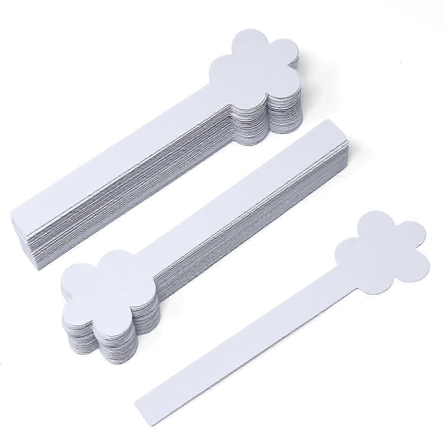100PCS λουλούδι διαμορφωμένο μίας χρήσης ταινίες δοκιμής αιθέριων ελαίων αρώματος ταινίες δοκιμής πετρελαίου που μυρίζουν άσπρες ταινίες δοκιμής εγγράφου, 125*30*0.4mm