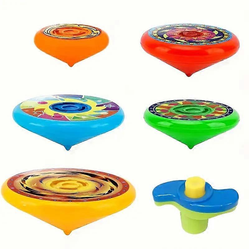 5pcs New Fun Stacking Spinning Top Toy with Colorful Rotation, Multi-Layered Spinning Fun for Boys And Girls to Compete