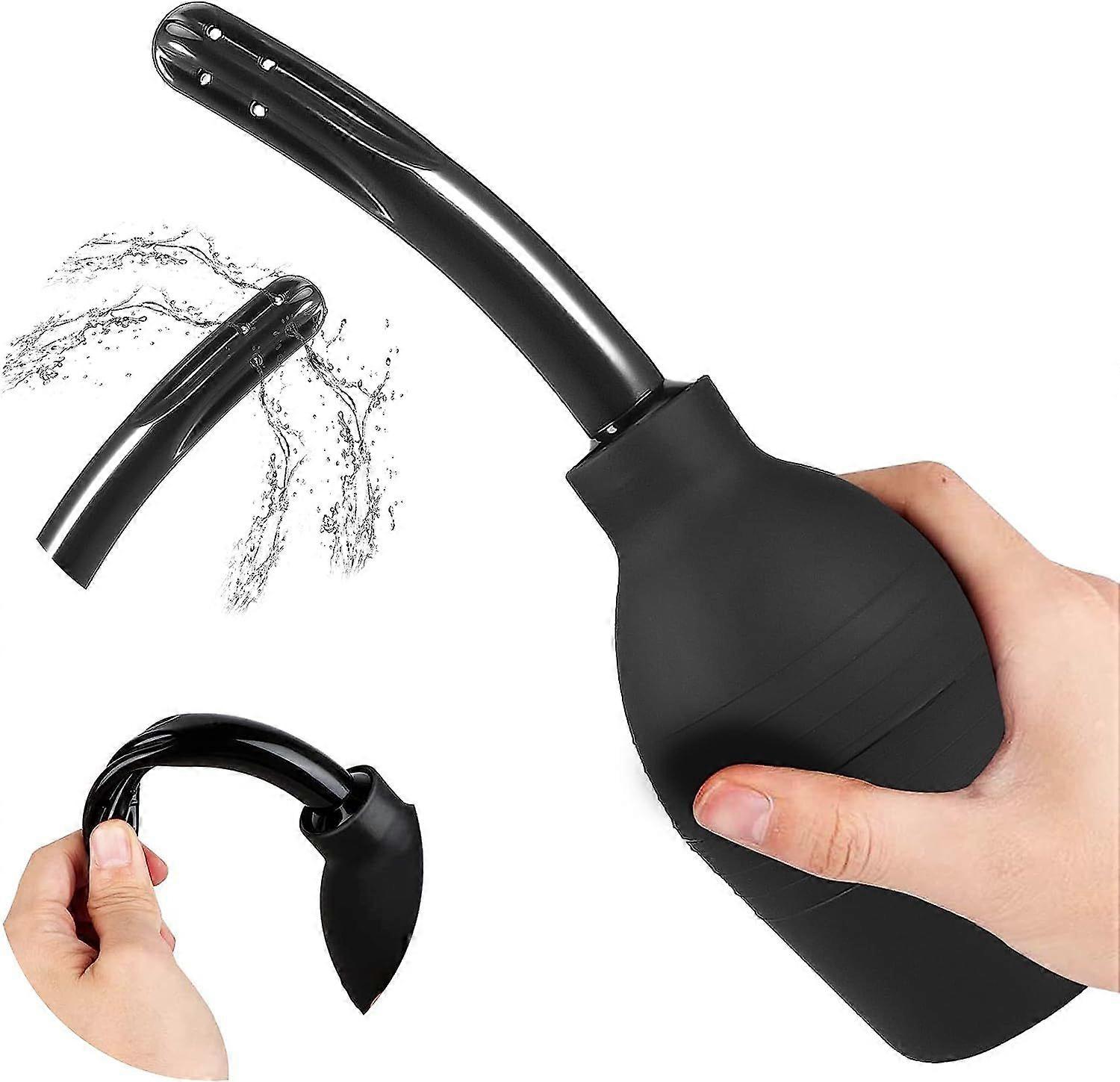 Enema Pear 310ml, Anal Enema Pear, Silicone Anal and Vaginal Douches for Colon Cleansing