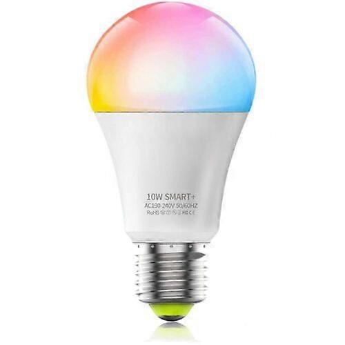 واي فاي RGB الذكية ليد ضوء لمبة 2700-6500K 10W E27 / B22 مصباح لأليكسا جوجل هوم