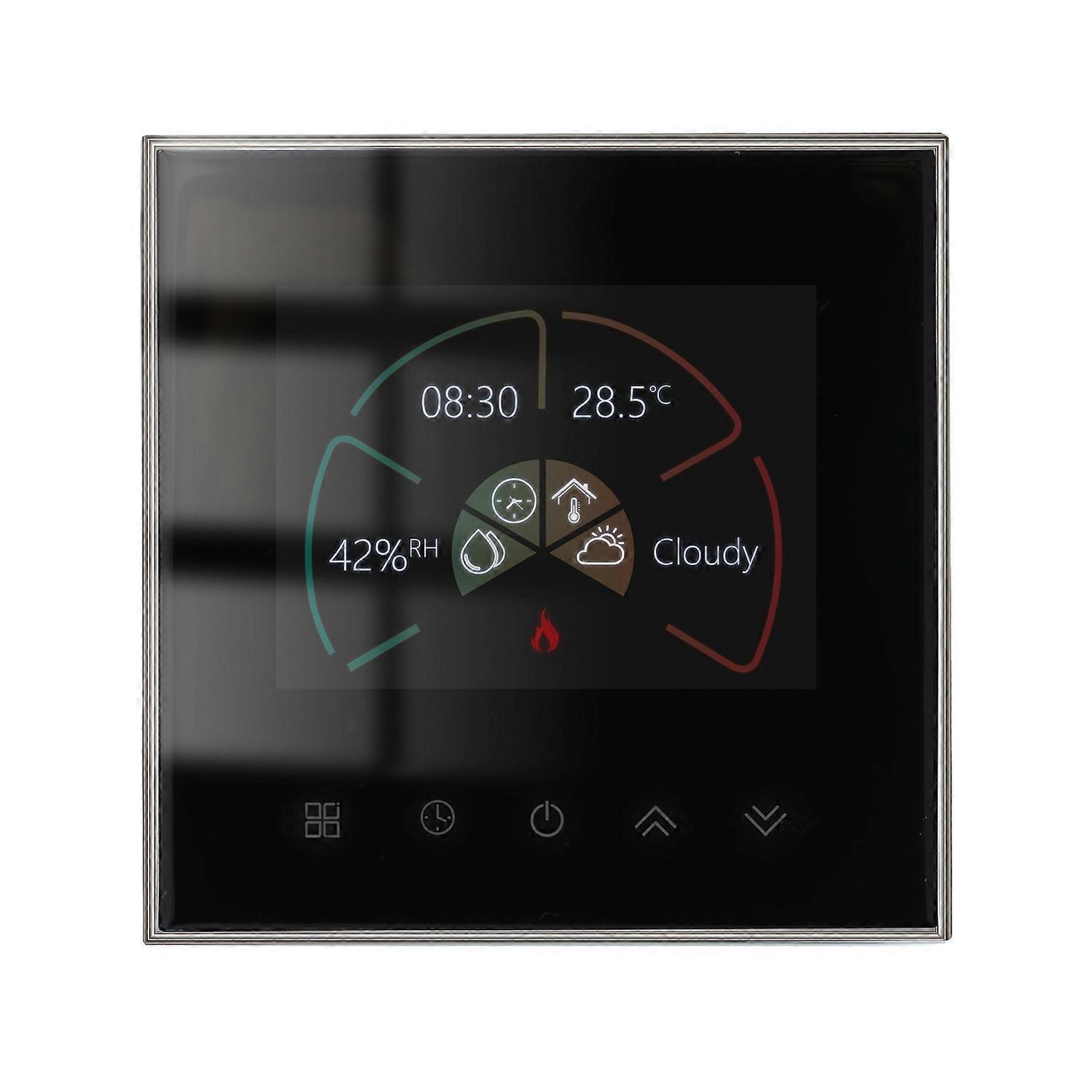 BHT-2002GBLM 220V Smart Home Heating Thermostat Electric Heating WiFi Thermostat with External Sensor Wire