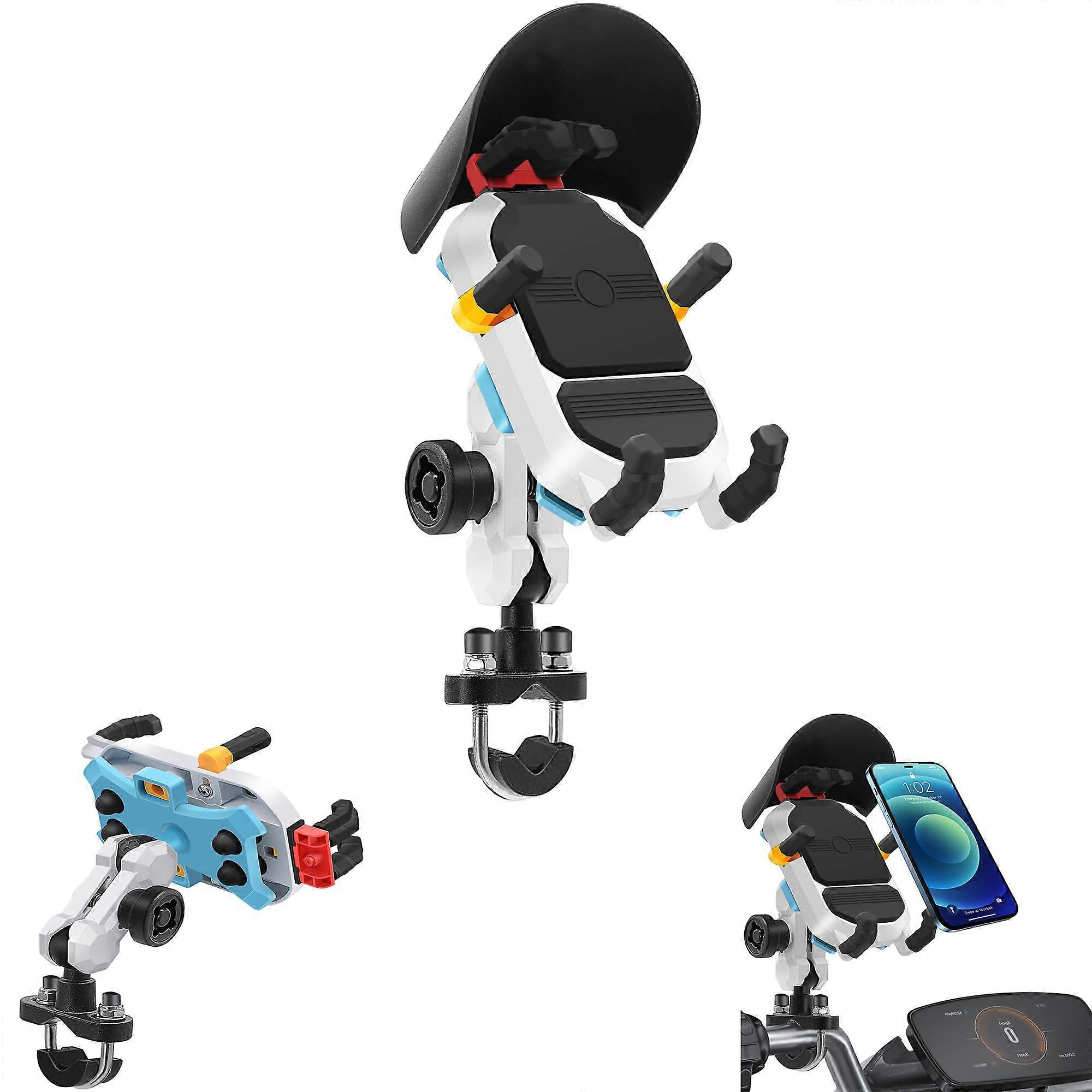 Motorcycle Phone Mount with Vibration Dampener, Holder for Bike, Compatible with iPhone 16/15/14/13
