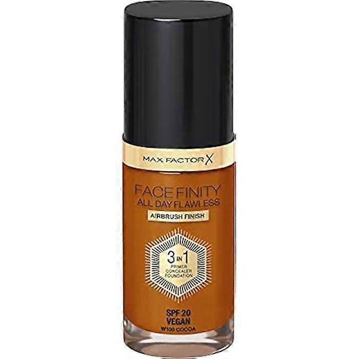 Foundation - MAX FACTOR - Face Finity All Day Flawless - 30ml - Tint 100 Sun Tan