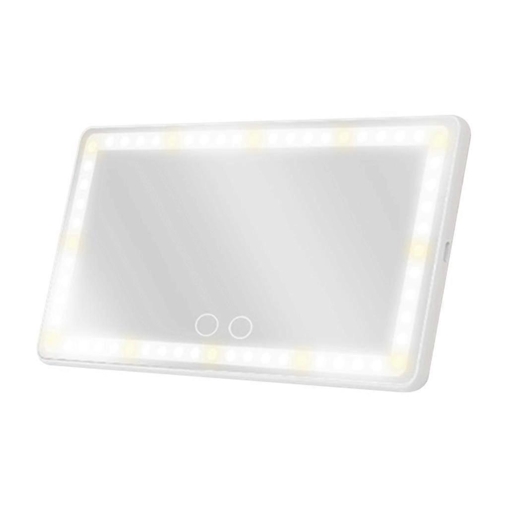 Universele Autoklep Vanity Mirror Dimmen USB Lichtmodus Oplaadbare Make-up