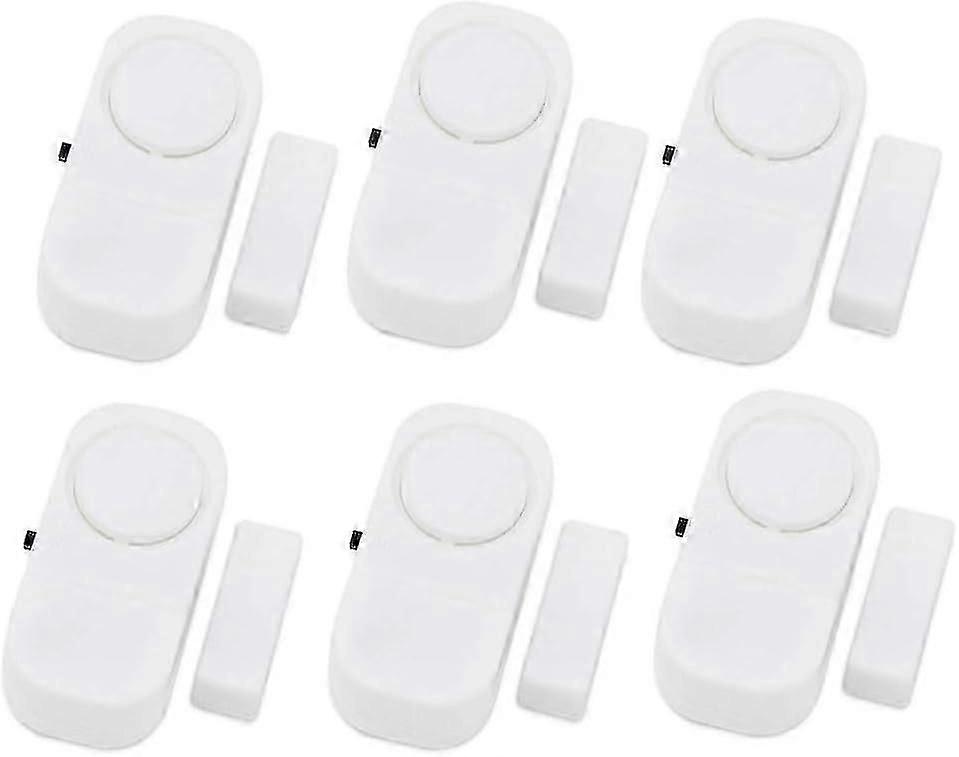 Wireless Home Doors Windows Security Entry Alarm System Pack 6