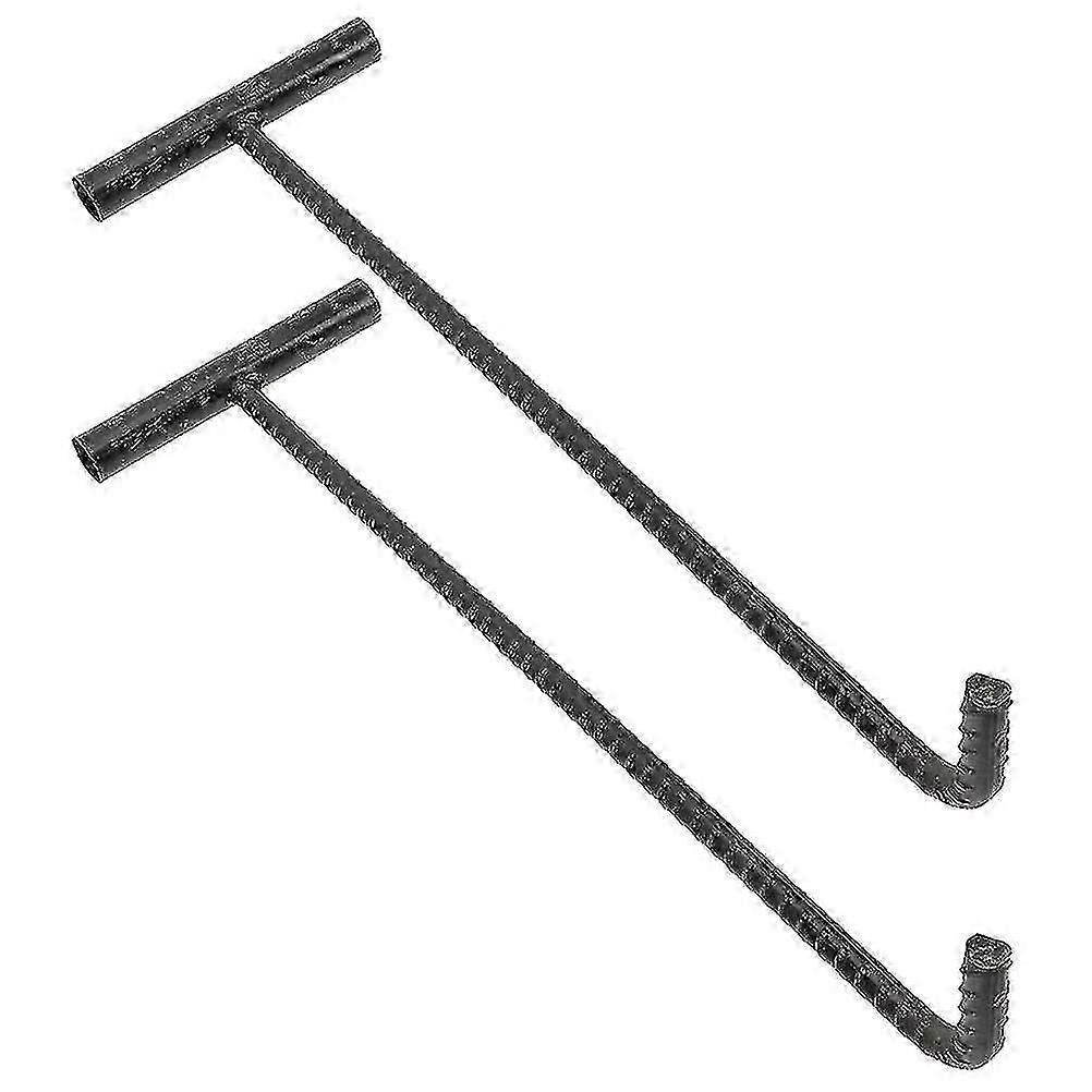 2szt Podnośnik pokrywy włazu ze stali nierdzewnej T Hak Pull Hook Hak Hak Narzędzie Włazu